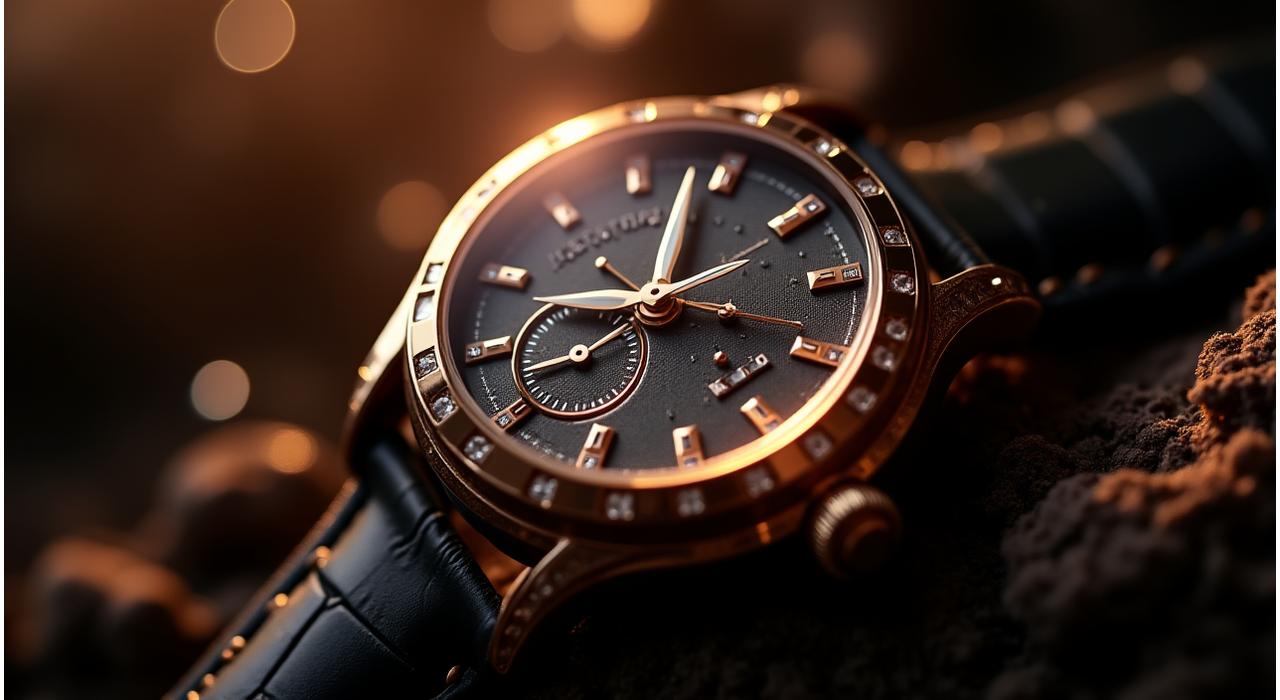 Ein Meisterwerk der Uhrmacherkunst mit funkelnden Diamanten