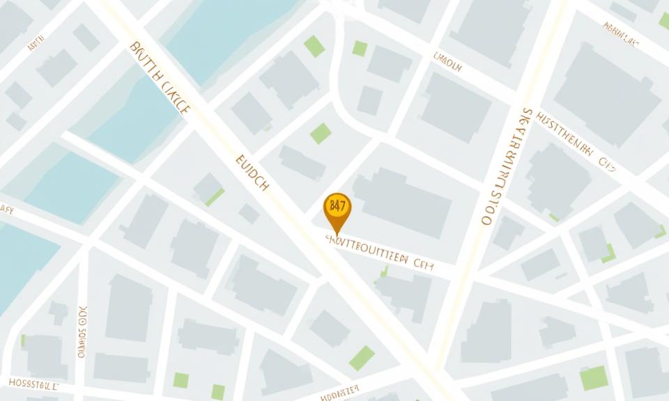 Karte von Zürich mit dem Standort von Edelmond Horlogerie & Joaillerie an der Bahnhofstrasse